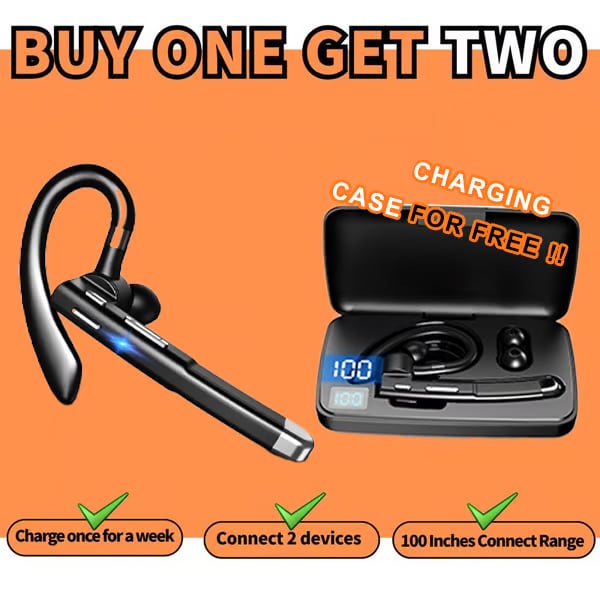 🎁New Bluetooth Trucker Headset🎧 – 80H Playtime, Noise Cancelling, Dual Mic