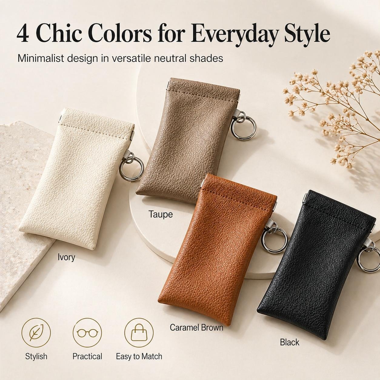 Slim sunglasses pouch compared with bulky case