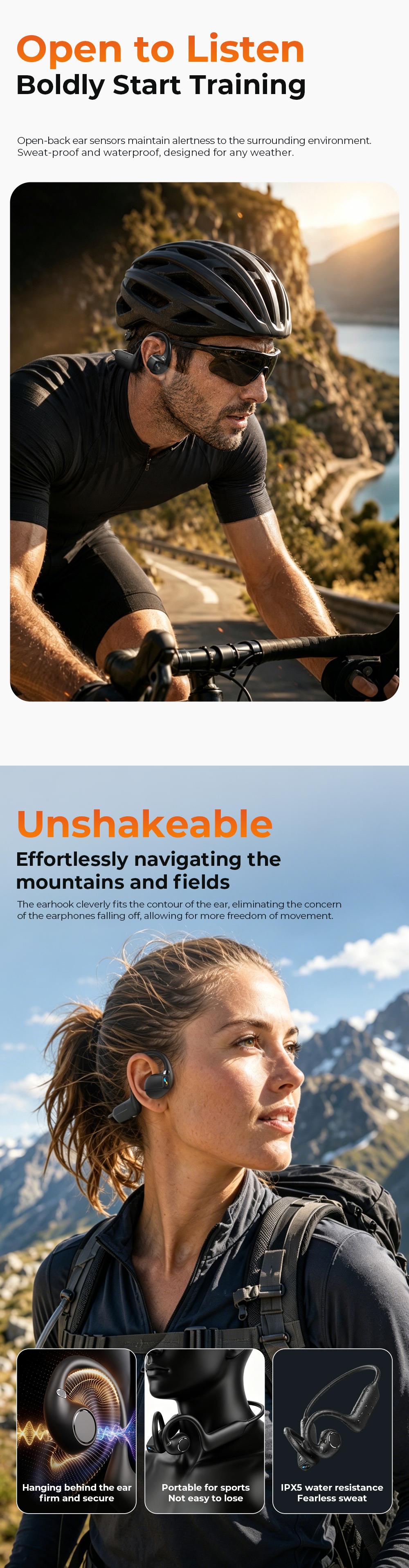 E12 Bone Conduction Bluetooth Headphones With 8MP EIS Stabilized Camera, 160+ Languages Instant Translation, Touch & Button Control, IP54 Waterproof Wearable Headset For Outdoor Cycling Vlog Recording Sports & Daily Communication E12 Bone Conduction Bluetooth Headphones With 8MP EIS Stabilized Camera, 160+ Languages Instant Translation, Touch & Button Control, IP54 Waterproof Wearable Headset For Outdoor Cycling Vlog Recording Sports & Daily Communication