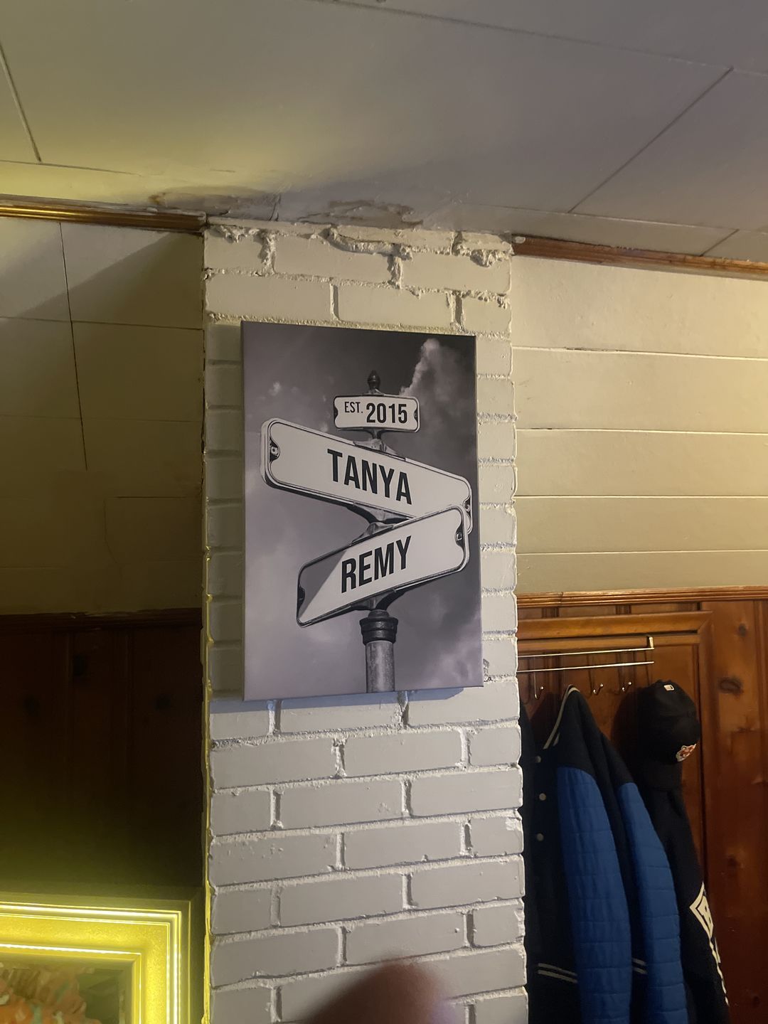 Personalized Retro Street Sign Canvas - Gift Idea For Family Members - Up to 9 People