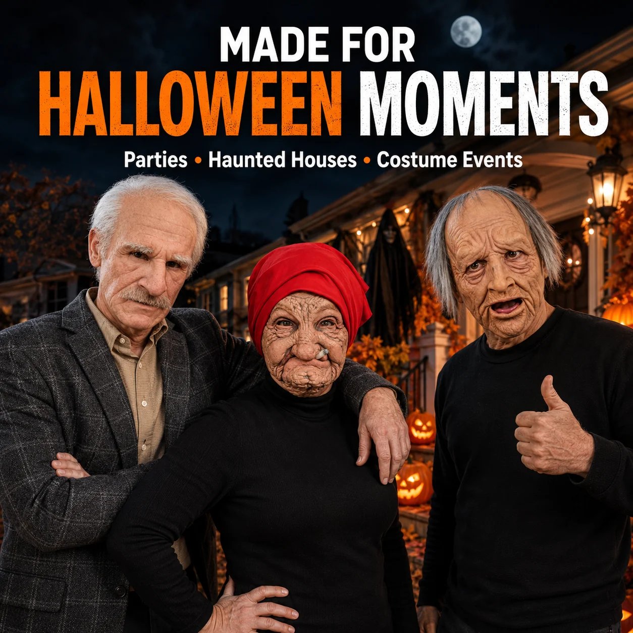 Halloween costume mask collection for parties and events