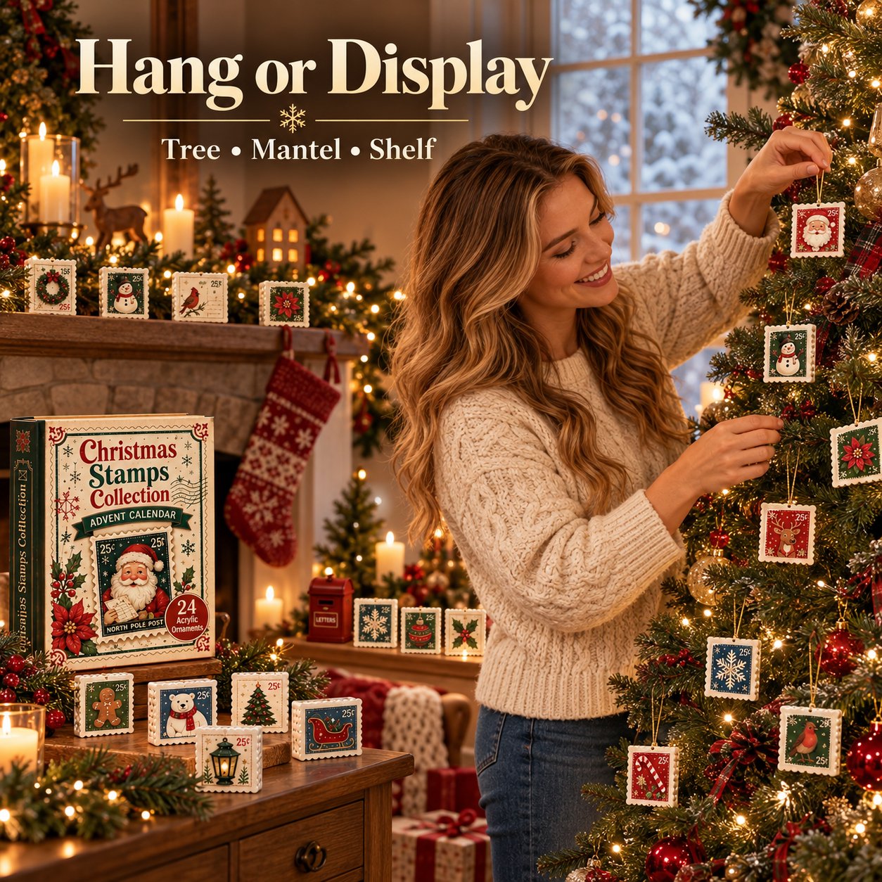 Christmas stamp Advent daily reveal